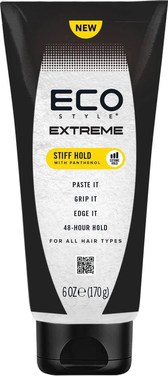 Eco Style Extreme Stiff Hold Styling Gel with Panthenol (6 oz / 170 g)