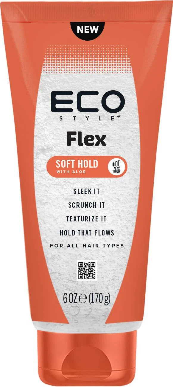 Eco Style Flex Soft Hold Styling Gel with Aloe (6 oz / 170 g) - ANNS BEAUTY SUPPLY