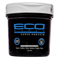 Eco Style Super Protein Styling Gel 16oz Alcohol Free Max Hold 10 16 Oz - ANNS BEAUTY SUPPLY