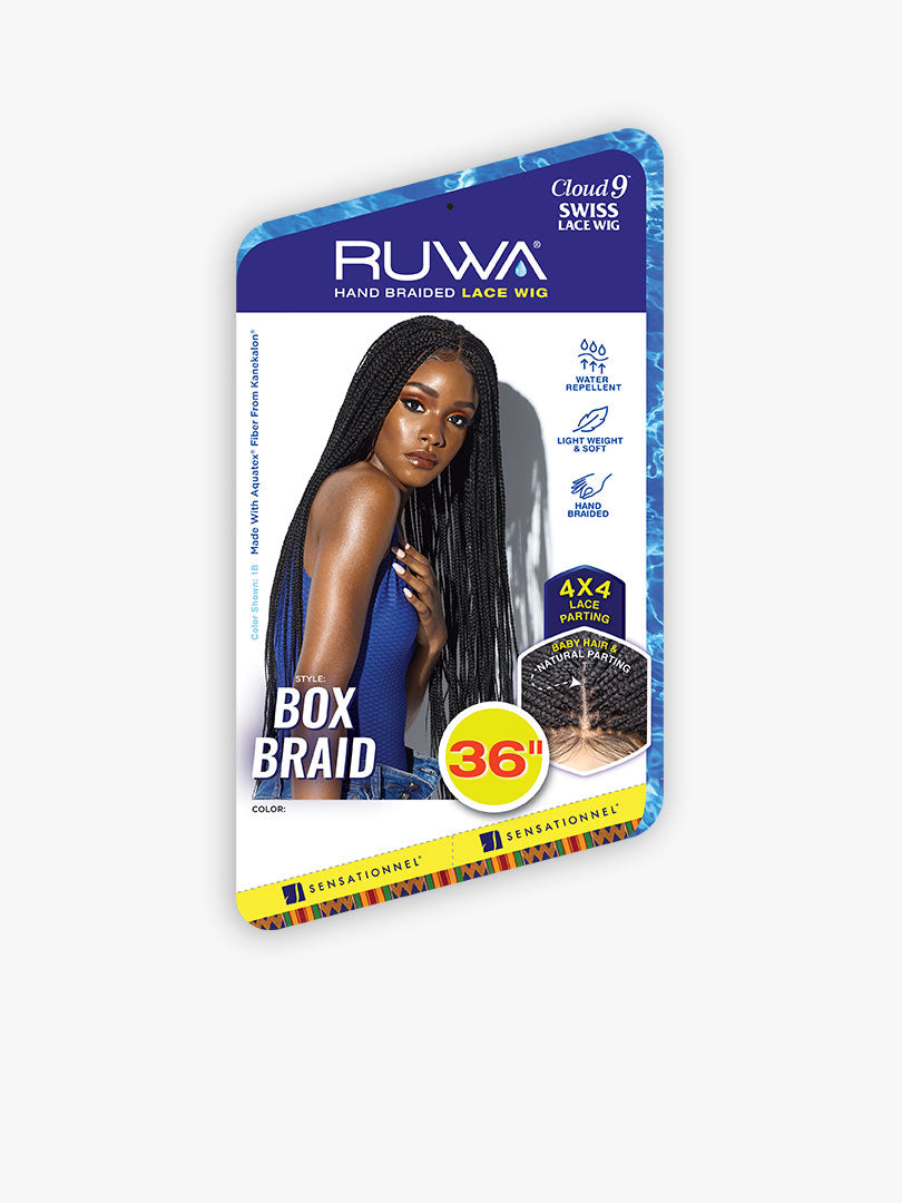 Sensationnel Cloud 9 RUWA Hand Braided Lace Wig Box Braid 36 Inch