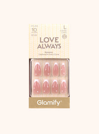 Glamify Love Always Press On Nails Coffin Long Style NTLA02 - ANNS BEAUTY SUPPLY