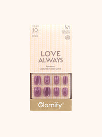 Glamify Love Always Press On Nails Medium Square NTLA05 - ANNS BEAUTY SUPPLY