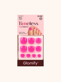 Glamify Timeless Toenails Press On Hot Pink NTTN05 - ANNS BEAUTY SUPPLY