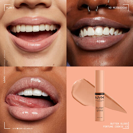 NYX Professional Makeup Butter Gloss - Fortune Cookie - 0.27 fl. oz. / 8 mL - ANNS BEAUTY SUPPLY