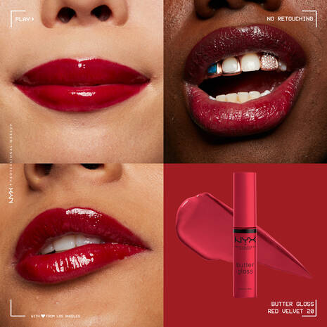 NYX Professional Makeup Butter Gloss - Red Velvet - 0.27 fl. oz. / 8 mL - ANNS BEAUTY SUPPLY
