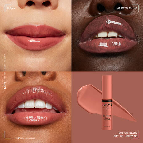 NYX Professional Makeup Butter Gloss - Bit of Honey - 0.27 fl. oz. / 8 mL - ANNS BEAUTY SUPPLY