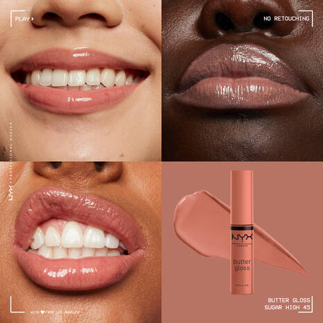 NYX Professional Makeup Butter Gloss – Sugar High 0.27 fl. oz. / 8 mL