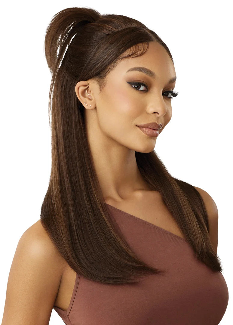 Outre 5"x 5" HD Lace Closure Lace Front Wig HHB-Natural Yaki 22 QLHBO55NY22 - ANNS BEAUTY SUPPLY