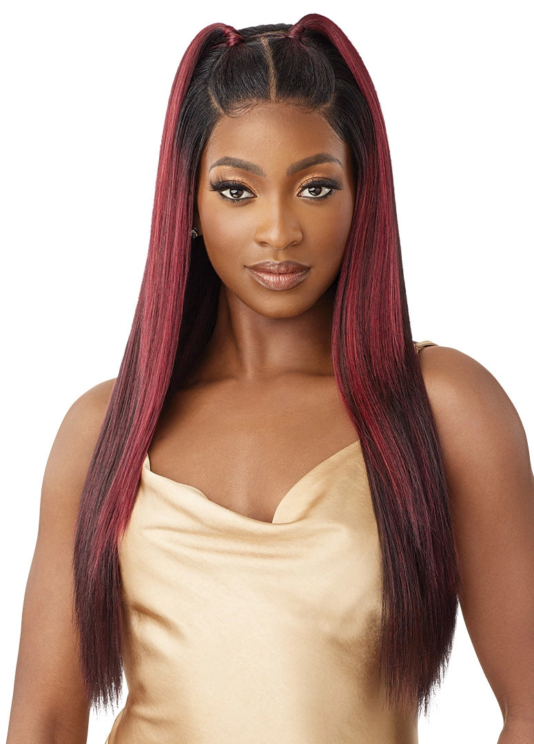 Outre 5"x 5" HD Lace Closure Lace Front Wig HHB-Yaki Straight 26" QLHBO55YS26 - ANNS BEAUTY SUPPLY