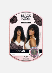 Vivica A. Fox Black Rose Ocean Unprocessed Virgin Remi Hair Crown Lace Full Wig_Natural