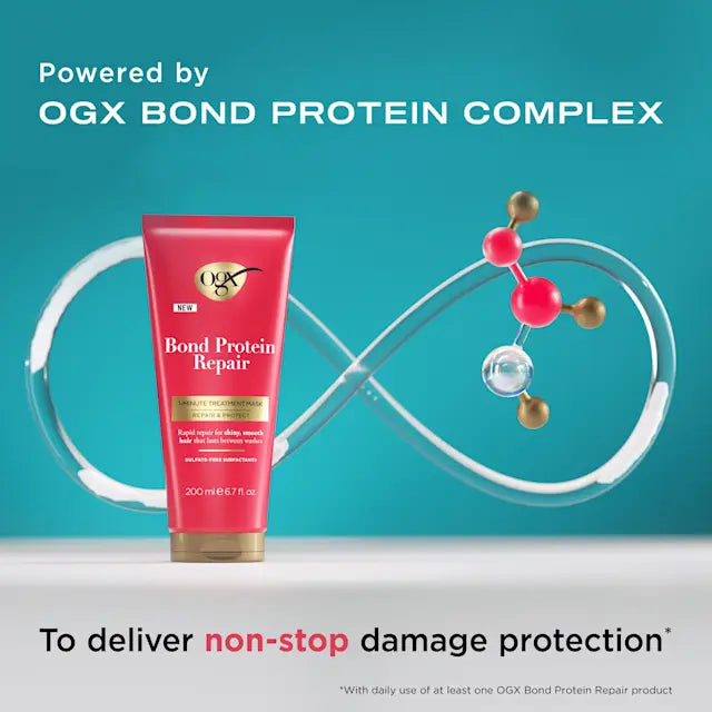 OGX Bond Protein Repair 1-Minute Treatment Mask 6.7 Fl. Oz. (200 ml)