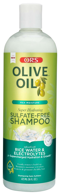 ORS Olive Oil Sulfate-Free Shampoo with Rice Water & Electrolytes – 16 fl oz - ANNS BEAUTY SUPPLY