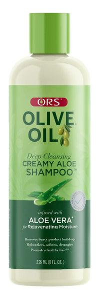 ORS Olive Oil Deep Cleansing Creamy Aloe Shampoo 8 oz - ANNS BEAUTY SUPPLY