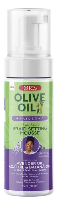 ORS Olive Oil Braidzone Alcohol-Free Braid Setting Mousse 7 fl oz