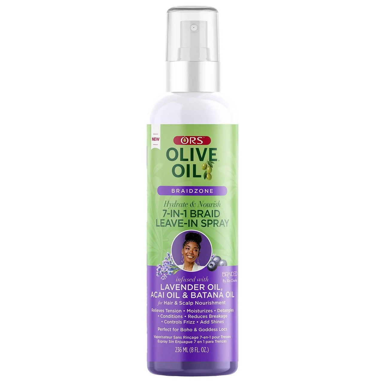 ORS Olive Oil Braidzone 7 in 1 Braid Leave In Spray 8 oz - ANNS BEAUTY SUPPLY
