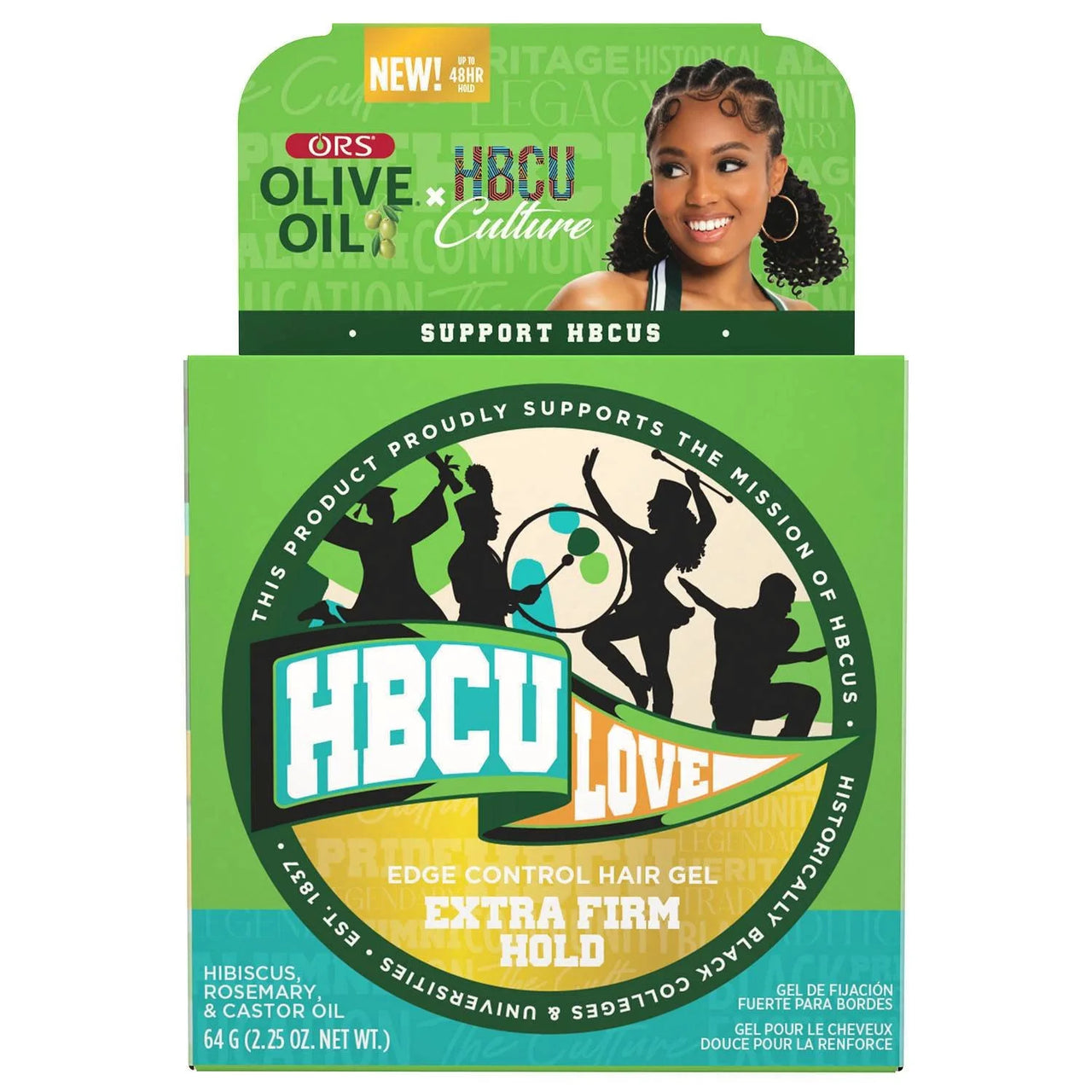 ORS Olive Oil x HBCU Love Edge Control – Extra Firm 48HR Hold (2.25 oz.) - ANNS BEAUTY SUPPLY