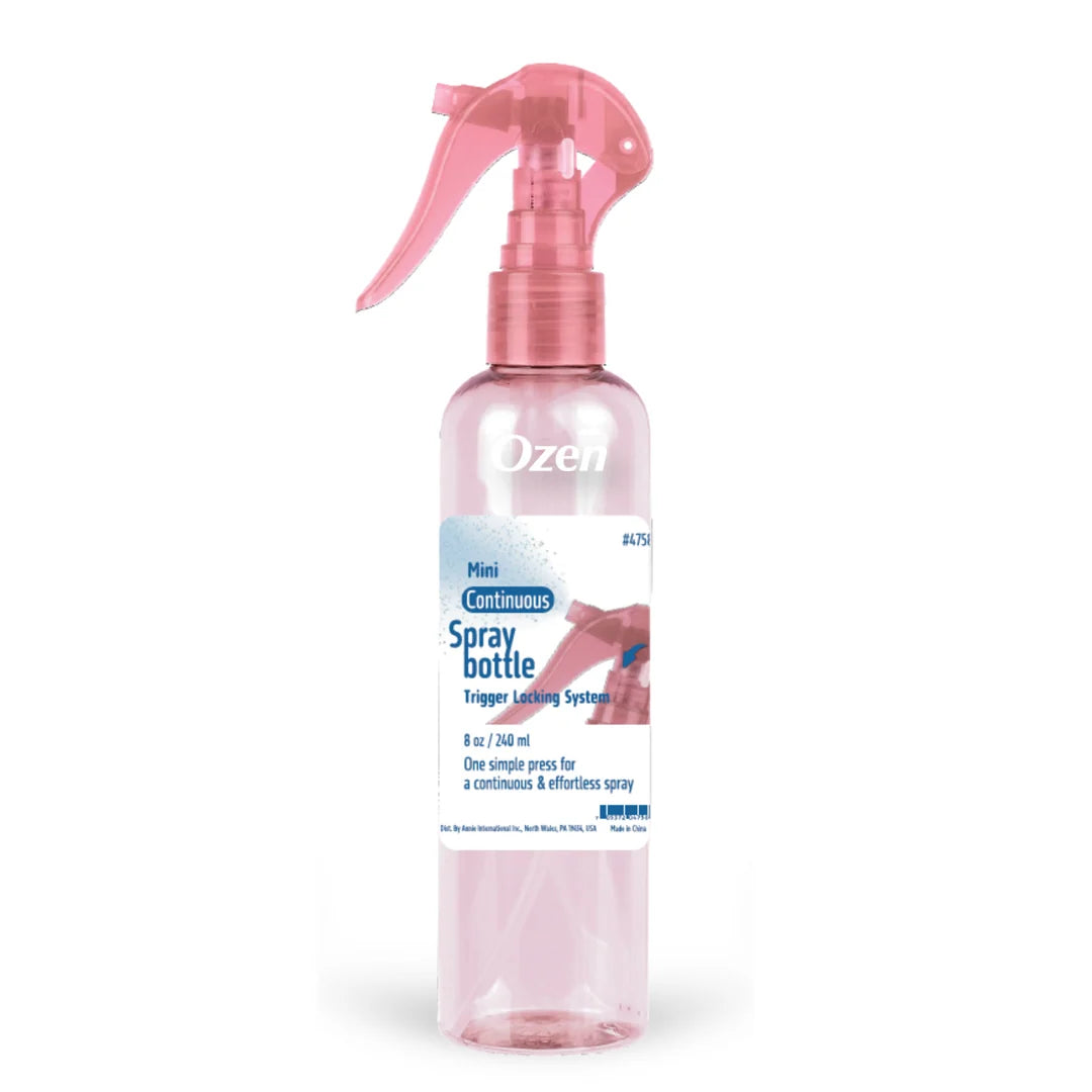 Ozen Mini Continuous Spray Bottle – Pink, 8 oz / 240 mL