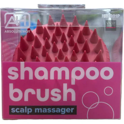Absolute Hot Shampoo Brush Scalp Massager Pink HBB301P - ANNS BEAUTY SUPPLY