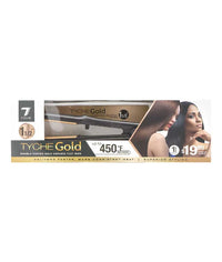 Tyche Gold 1½” Flat Iron – Double Coated Gold Ceramic - ANNS BEAUTY SUPPLY