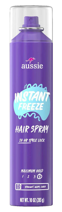 Aussie Instant Freeze Hair Spray – Maximum Hold 10oz - ANNS BEAUTY SUPPLY