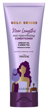 Pantene Gold Series New Lengths Root Rejuvenating Conditioner 11.1 fl oz – Moisturizes & Fortifies with Apricot Oil