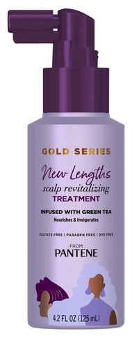 Pantene Gold Series New Lengths Scalp Revitalizing Treatment 4.2 fl oz – Nourishing Green Tea Formula