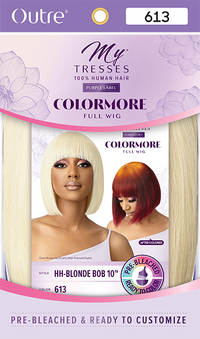 Outre My Tresses Purple Label ColorMore Full Wig HH- Blonde Bob 10
