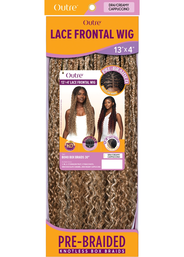 Outre 13"x 4" HD Pre-Braided Lace Front Wig Boho Box Braid 30" QLOBBB30 - ANNS BEAUTY SUPPLY