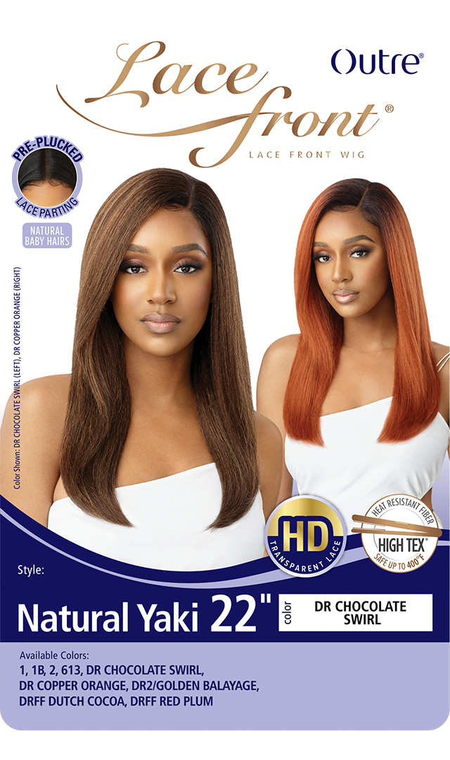 Outre HD Pre-Plucked Lace Front Wig Natural Yaki 22 - Elevate Styles