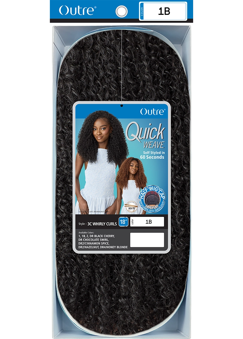 Outre Quick Weave Half Wig 3C Whirly Curls 18"