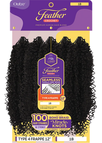 Outre Premium Purple Pack Brazilian Bundle Feather Crochet Type 4 Frappe 12