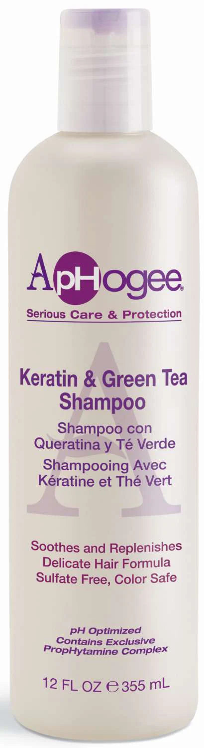 ApHogee Keratin & Green Tea Shampoo – 12 oz - ANNS BEAUTY SUPPLY