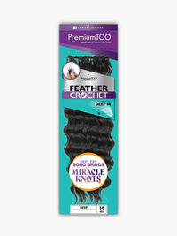 Sensationnel Premium Too Feather Crochet Deep Wave 14 Inch Human Hair Blend Braiding Hair - ANNS BEAUTY SUPPLY