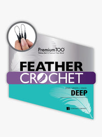 Sensationnel Premium Too Feather Crochet Deep Wave 14 Inch Human Hair Blend Braiding Hair - ANNS BEAUTY SUPPLY