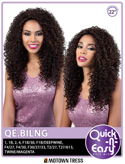 Motown Tress Quick n Easy Half Wig QE.BLING - ANNS BEAUTY SUPPLY