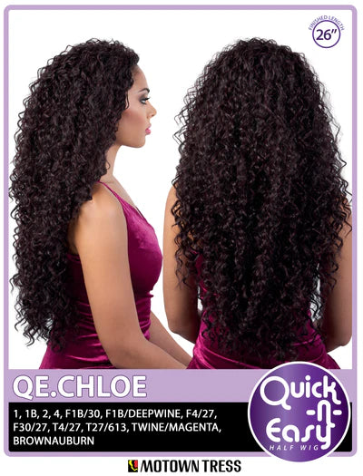 Motown Tress Quick n Easy Half Wig QE.CHLOE - ANNS BEAUTY SUPPLY