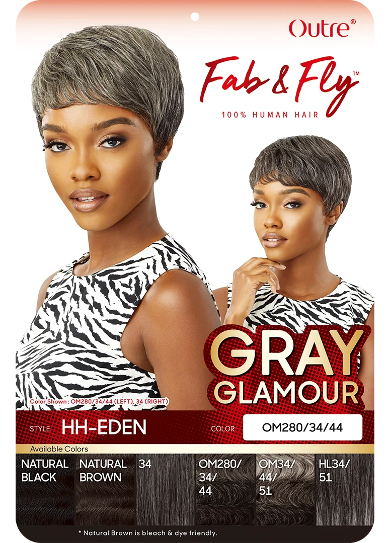 Outre Fab&Fly™ 100% Unprocessed Human Hair Full Cap Wig HH - Eden QHFGEDE - ANNS BEAUTY SUPPLY