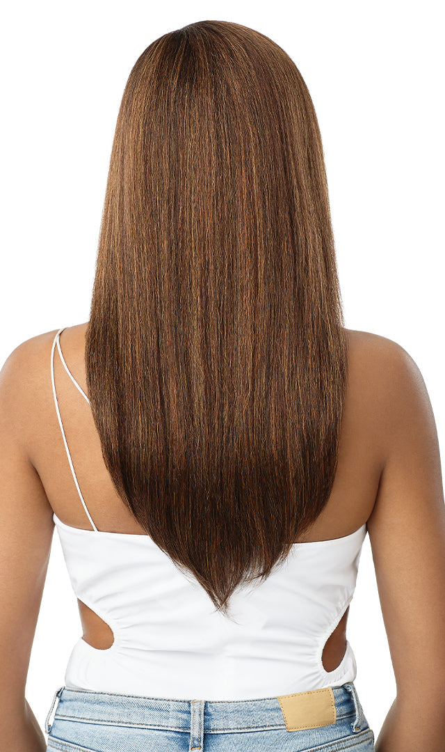 Outre HD Pre-Plucked Lace Front Wig Natural Yaki 22 - Elevate Styles