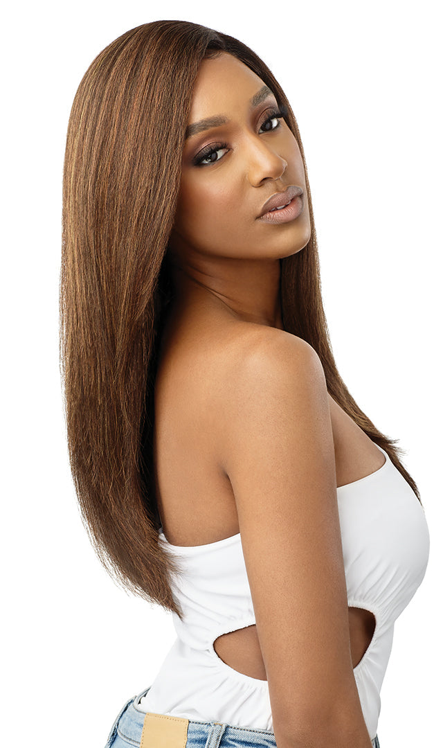 Outre HD Pre-Plucked Lace Front Wig Natural Yaki 22 - Elevate Styles
