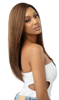 Outre HD Pre-Plucked Lace Front Wig Natural Yaki 22 - Elevate Styles