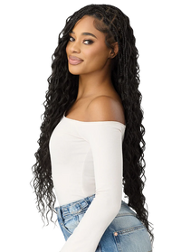 Outre 100% Hand-Tied Whole Lace Wig – Boho Mermaid Box Braids 32