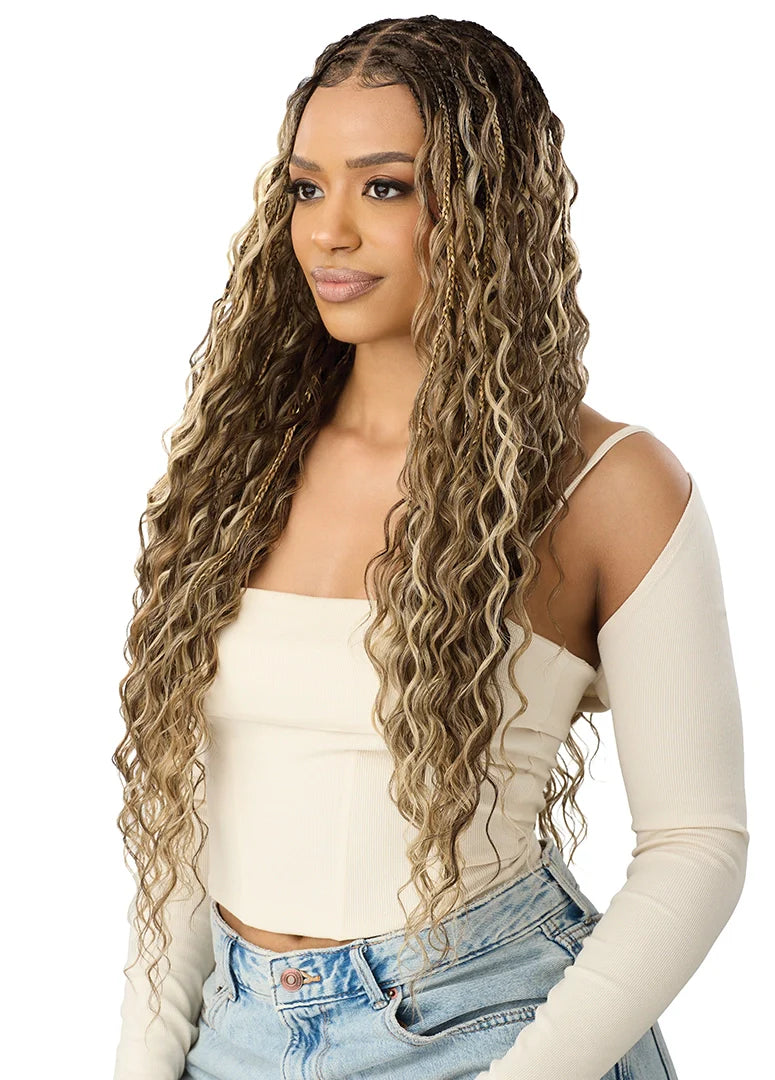 Outre 100% Hand-Tied Whole Lace Wig – Boho Mermaid Box Braids 32" - ANNS BEAUTY SUPPLY
