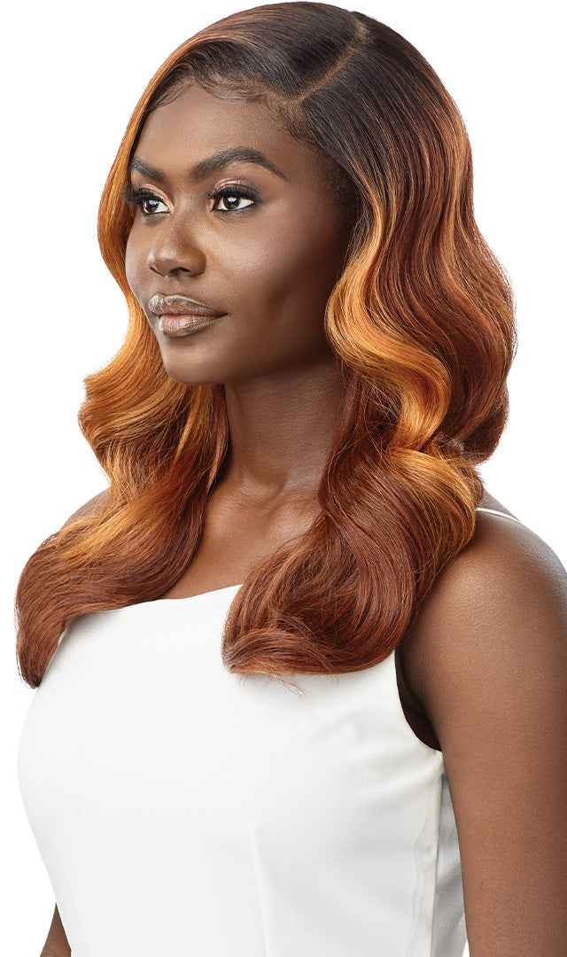 Outre Synthetic Sleek Lay Part HD Transparent Lace Front Wig Emmerie 20" QLSLCEMRI * - ANNS BEAUTY SUPPLY