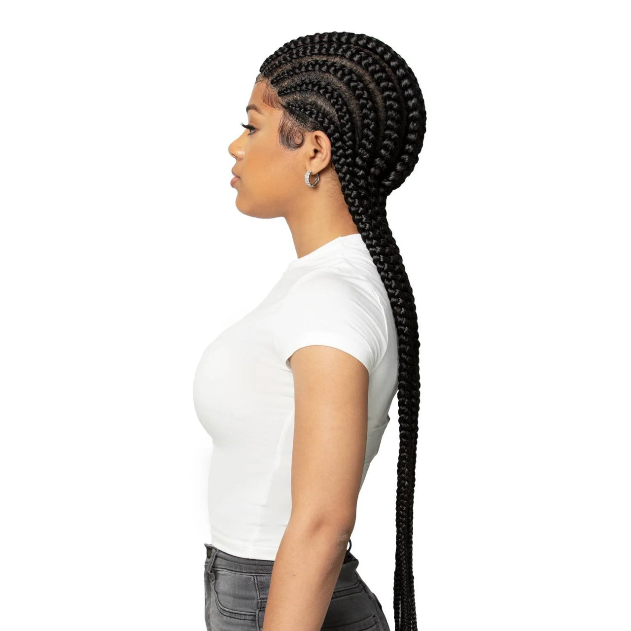 Urban Beauty Queen B Full Lace Ghana Braid Wig QLW301