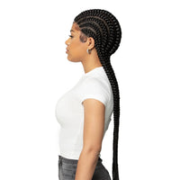 Queen B Braided Lace Wig Ghana Braid QLW301