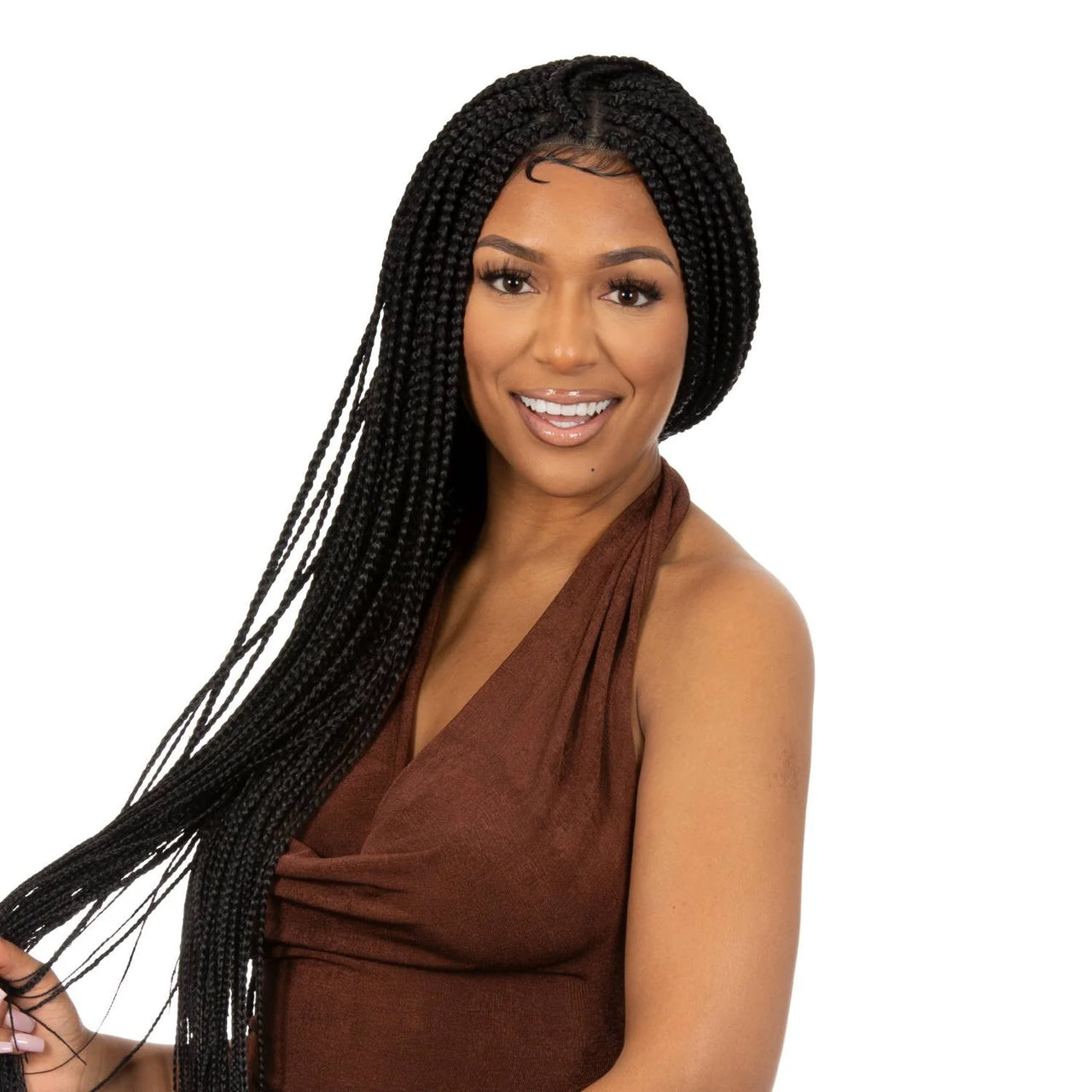 Queen B Braided Lace Wig Box Braid 36" QLW309