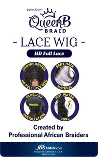 Urban Beauty Queen Braid Full Lace Wig Box Braid 26