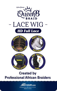 Urban Beauty Queen B HD Full Lace Box Braid Bob Wig 10
