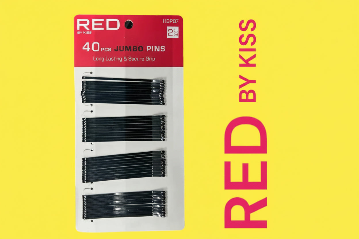 RED by KISS 40 Pcs Jumbo Pins – 2 ¾" (HBP07)