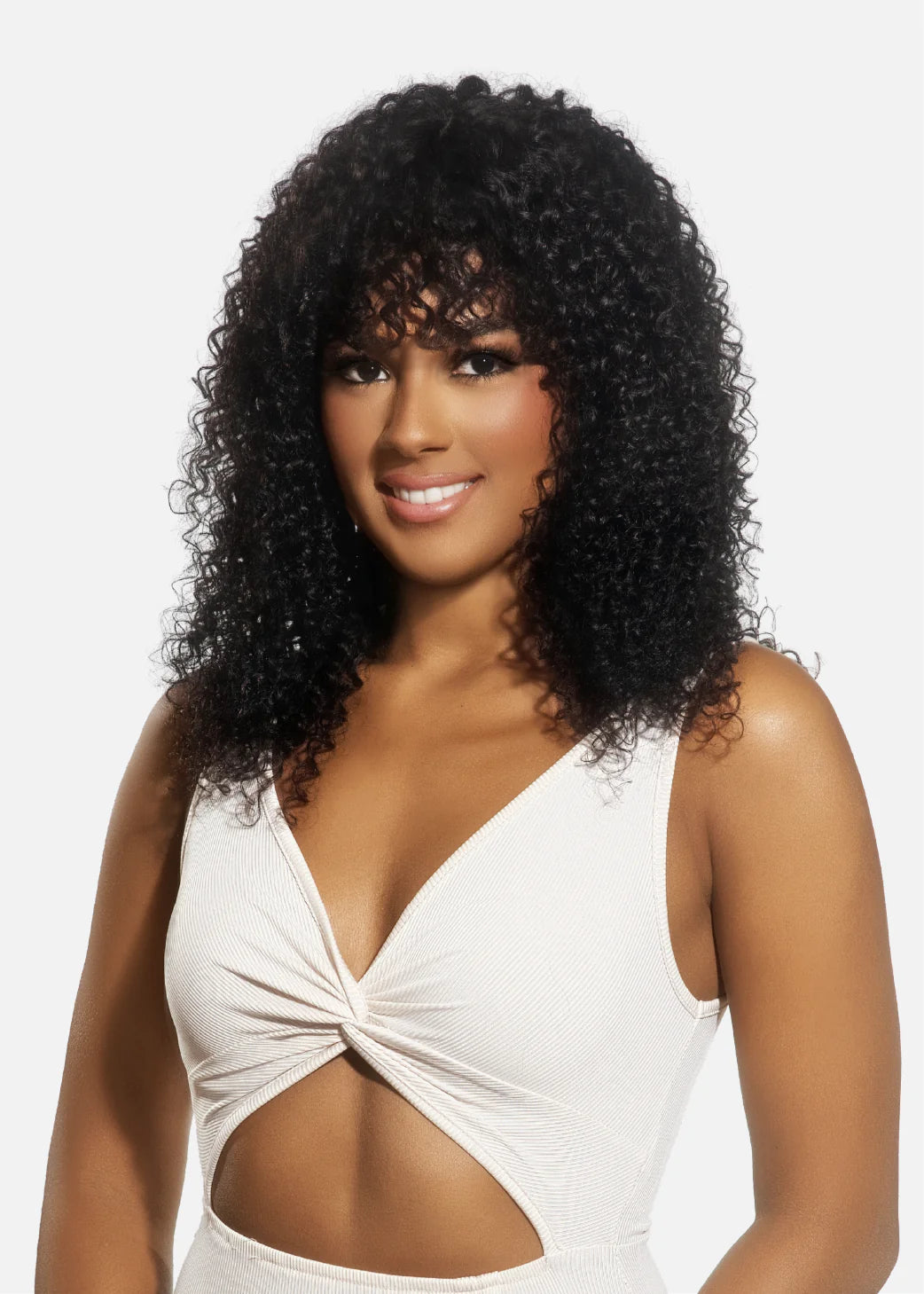 Vivica A. Fox Black Rose River Unprocessed Virgin Remi Hair Crown Lace Full Wig_Natural